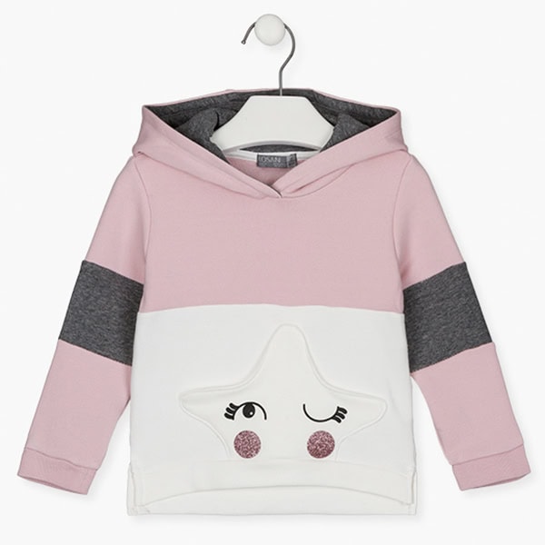 Μπλούζα Losan Kids Φούτερ Ροζ 126-6027AL