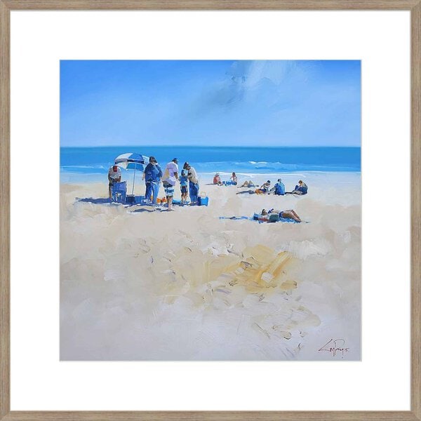 Family Day At The Beach - 10cm Mount Board - Image 3