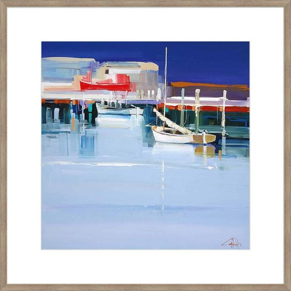Port Fairy Moorings II - 10cm Mount Board - Image 3