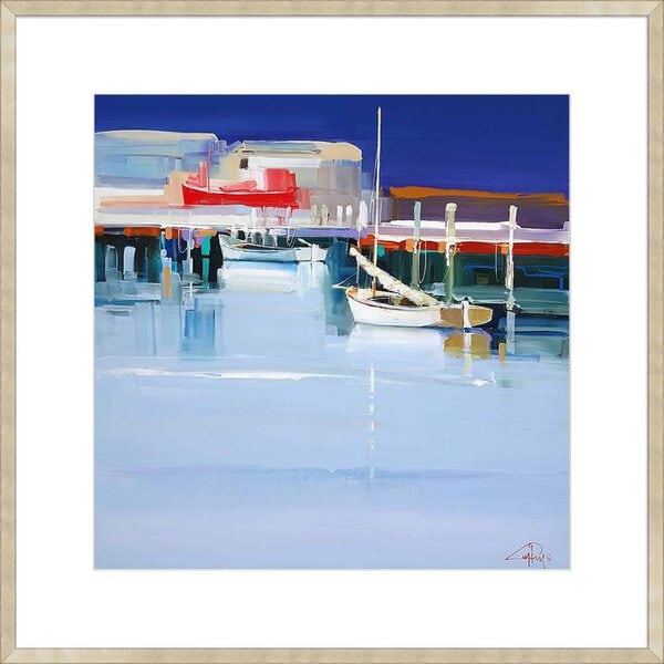 Port Fairy Moorings II - 10cm Mount Board