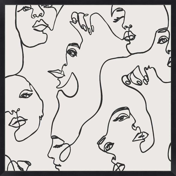 Many Faces - Framed to Edge