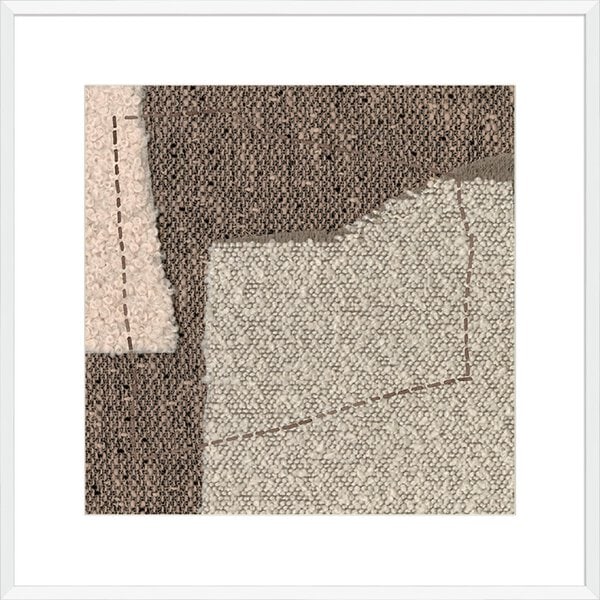 Stitched Textures - Merino - 10cm Mount Board Box White