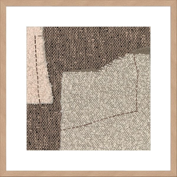 Stitched Textures - Merino - 10cm Mount Board Lg. Box Natural