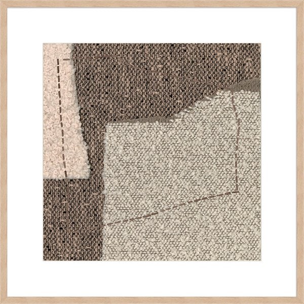 Stitched Textures - Merino - 10cm Mount Board Box Natural