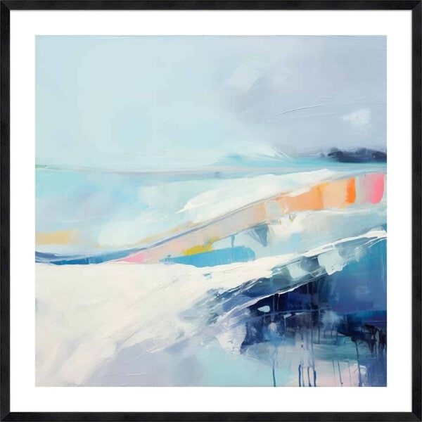 Abstracted Waters I - 5cm White Border Sm. Black Woodgrain
