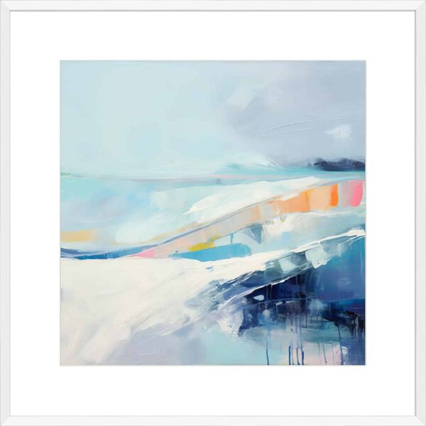 Abstracted Waters I - 10cm Mount Board Box White