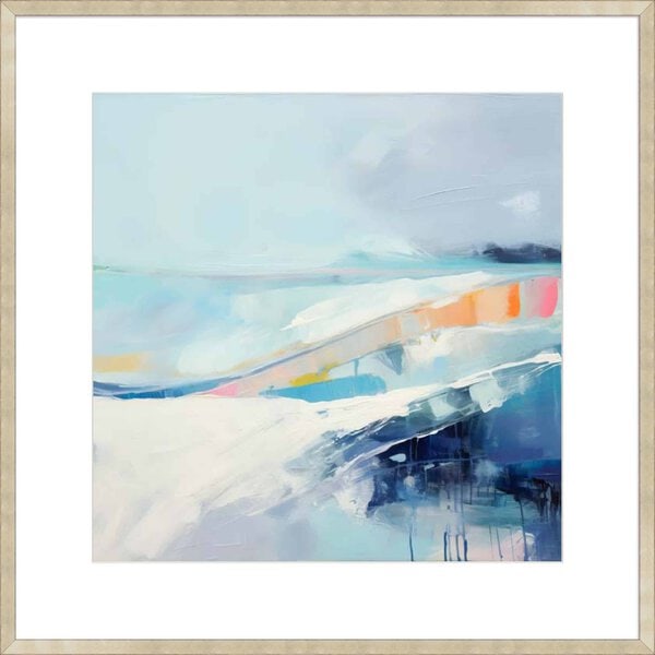 Abstracted Waters I - 10cm Mount Board Sm. Box Champagne