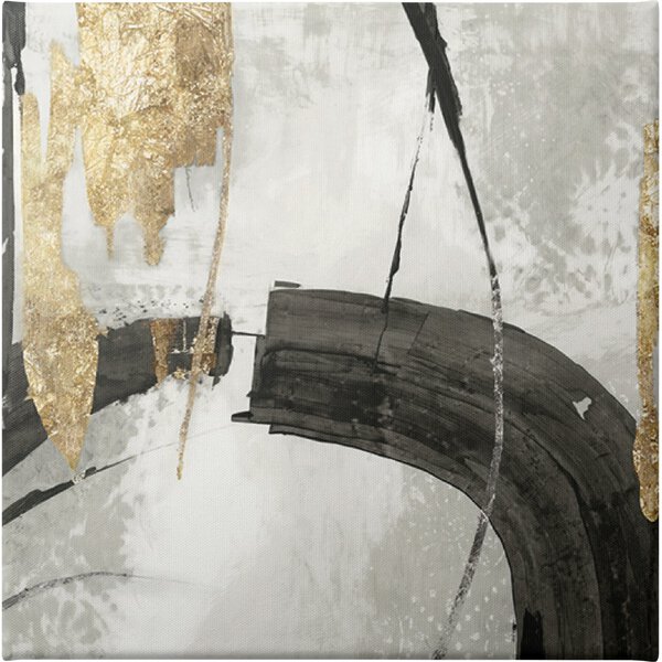Black Ink I Gold Version - Unframed Canvas Unframed Canvas