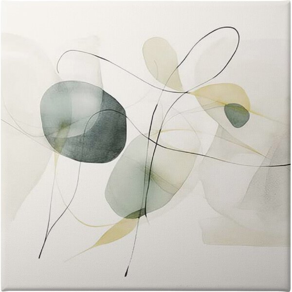 Watercolor Abstract Organic Shapes II - Unframed Canvas Unframed Canvas