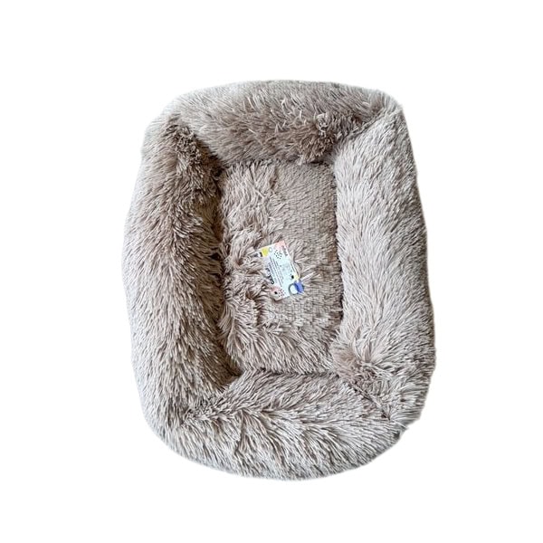 Cama Antiestrés Pelo Suave Cuadrada