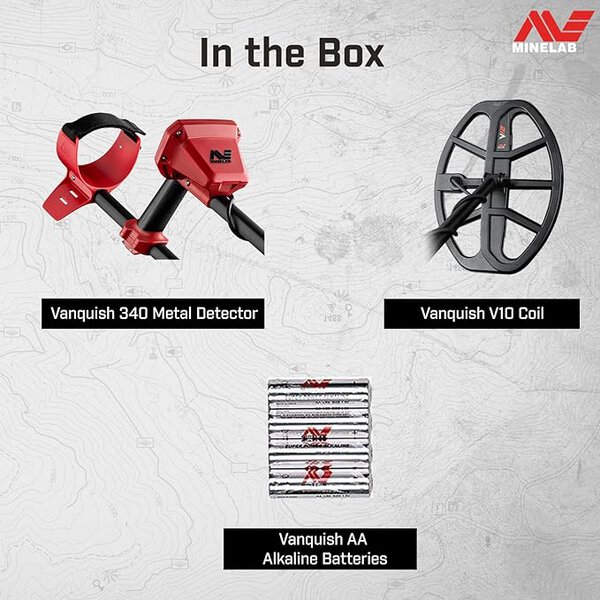 Minelab Vanquish 340 Metal Detector Kit Image