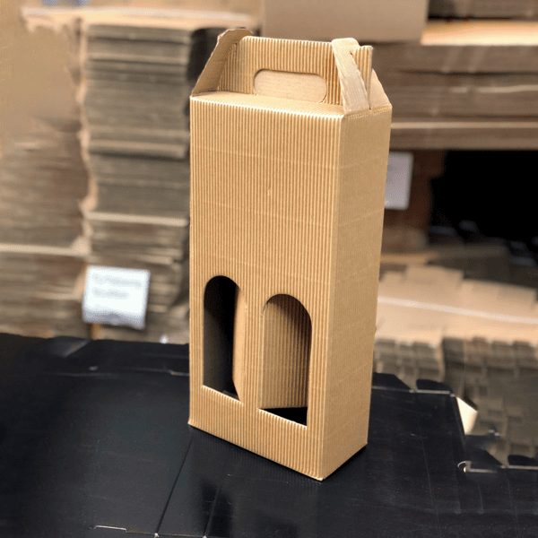 Caja para botellas x2– 16,3x8x33 - Imagen 3