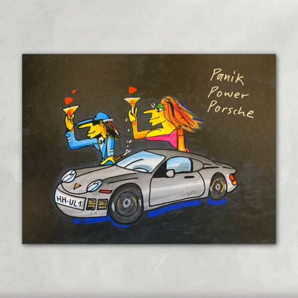 Panik Porsche Power Siebdruck - Udo Lindenberg