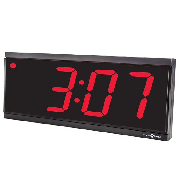4-Digit LED Digital Clock - Ultra-Bright Timekeeping | Pyramid
