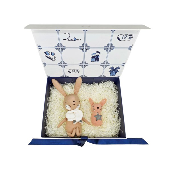Pink Rabbit Robin Gift Set Picca LouLou Two Dutch Boys