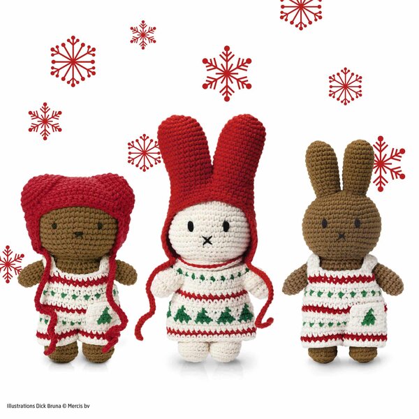 Miffy With Christmas DressTwo Dutch Boys