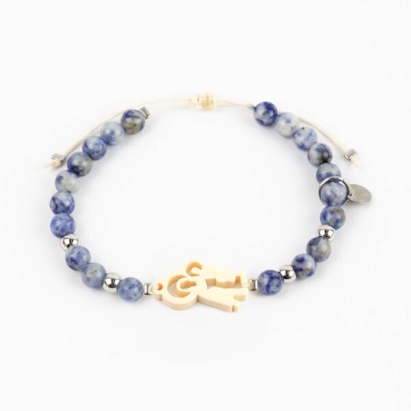 Pulsera Bolitas Hombre Virgen del Carmen