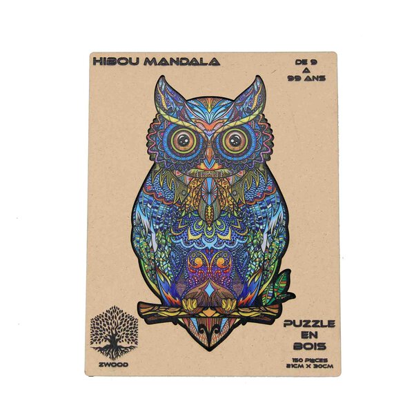 puzzle animaux bois adulte