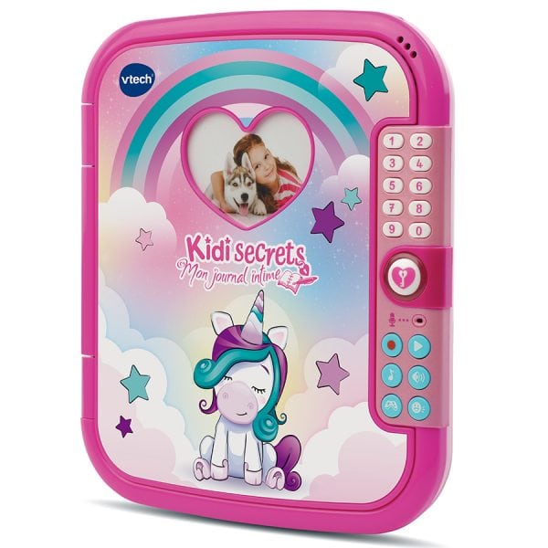 VTech KidiSecrets 365 - Journal Secret Interactif Avec Enregistreur Vocal - Écran LCD, Code Secret, 365 Messages - Pour Filles 5-12 Ans