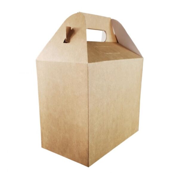 Pudełko 202x123x176 GASTRO z uchwytami brązowe