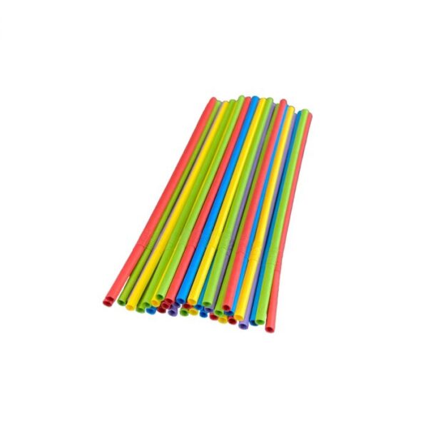 Słomki 22 cm śr 6mm ekologiczne papierowe łamane