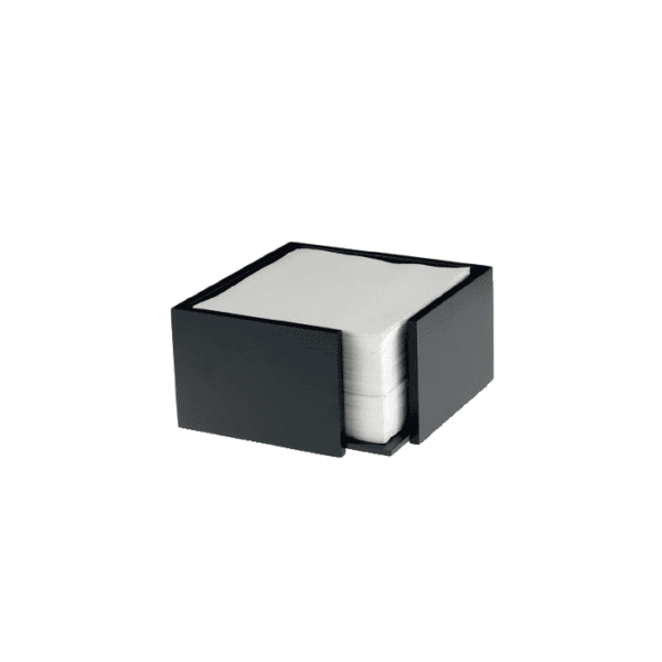 Dyspenser serwetkowy 33x33 1/4 bambus czarny 19x19x10 1 szt.