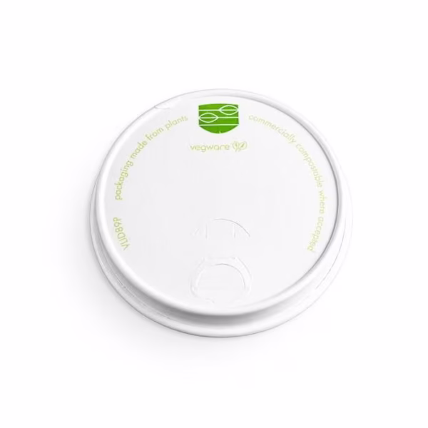 Dekiel 90mm PAP Vegware  biały 50 szt