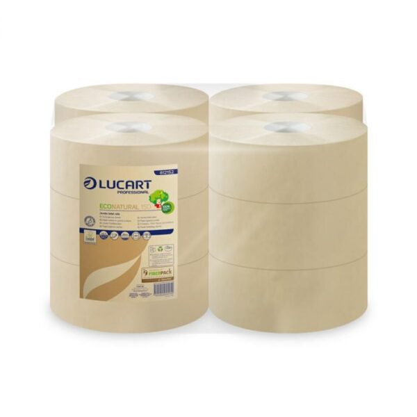 Papier toaletowy LUCART Eco brązowy 12 rolek