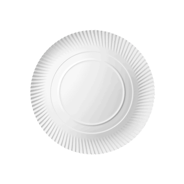 Talerz 35 cm papierowy do pizzy biały na wynos