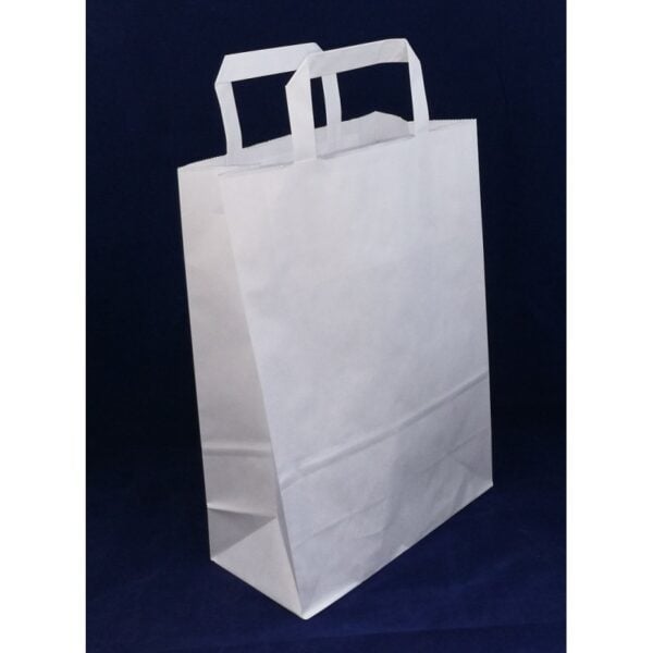 Torba papierowa 250x140x300 BIAŁA
