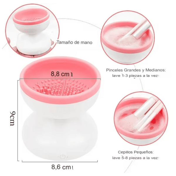 Limpiando Automático Brochas Maquillaje - Imagen 3