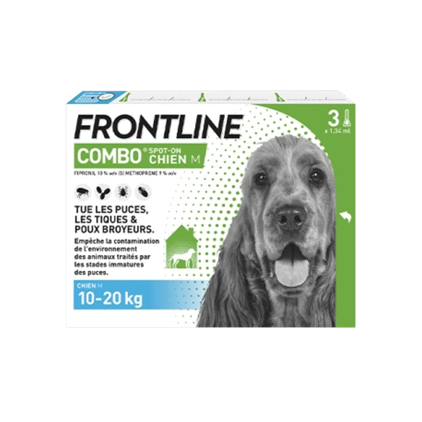 Frontline Combo Chien M (10-20 kg) – Pipettes
