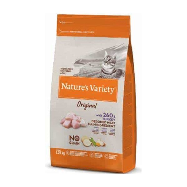 Croquettes Nature's Variety Original No Grain Sterilised dinde pour chat