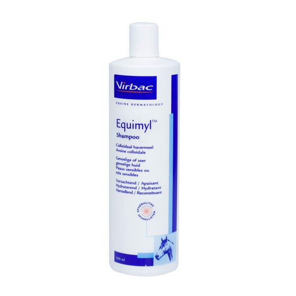 EQUIMYL 500 ML (NOUVELLE FORMULE) - Shampooing pour Chevaux à Peau Sèche et Sensible