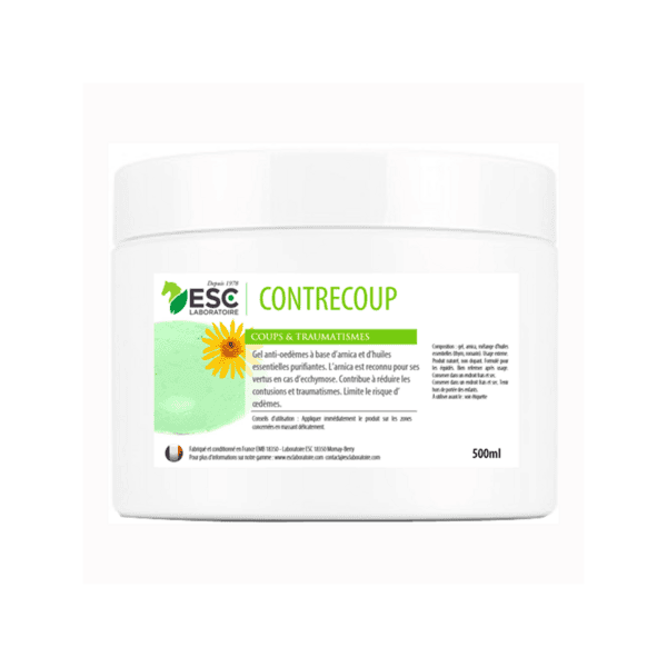 Esc Laboratoire Contrecoup Pommade - Crème Anti-Œdème à Base d’Arnica - 500ml