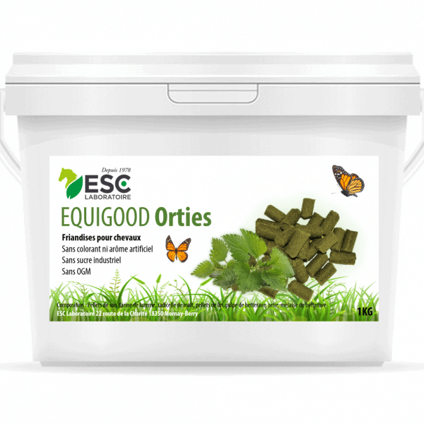 Esc Laboratoire Equigood Ortie – Friandises pour chevaux - 1kg