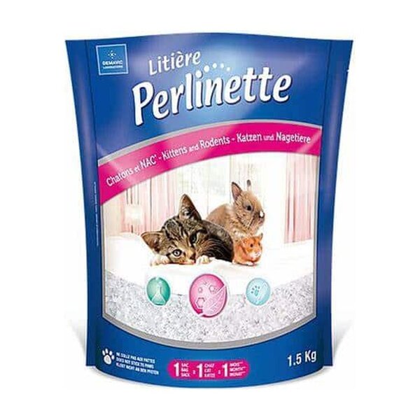 Perlinette Litière Chaton et Rongeur – 1,5 kg – Demavic