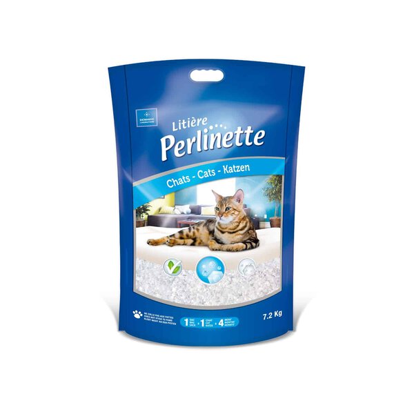 Perlinette Litière Silice – 7,2 kg – Confort et hygiène longue durée
