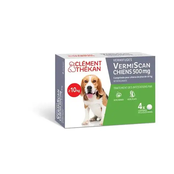 Clément Thékan Vermiscan Chien 500 mg comprimés
