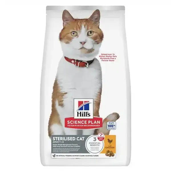 Hill’s Science Plan Chat Adult Sterilisé Poulet 1,5 kg