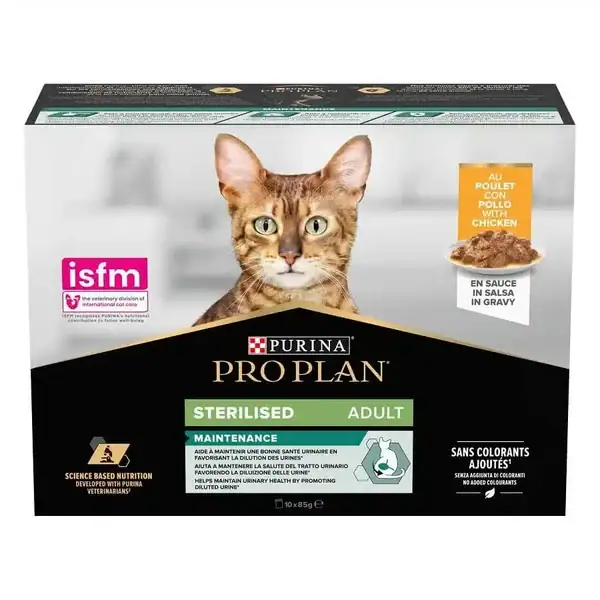 Purina Pro Plan Chat Maintenance Sterilised Poulet 10 x 85 g