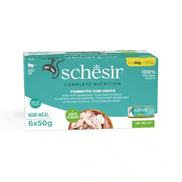 Schesir Thon et Daurade en Gelée Chat 6 x 50 g