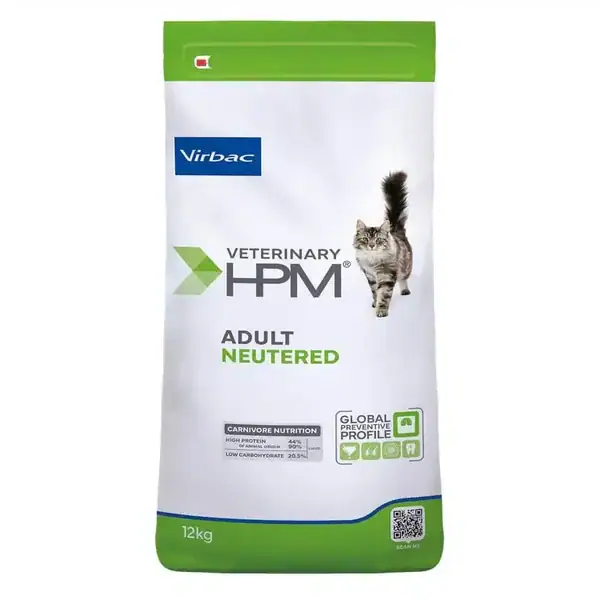 Virbac Veterinary HPM Adult Neutered Cat 12 kg