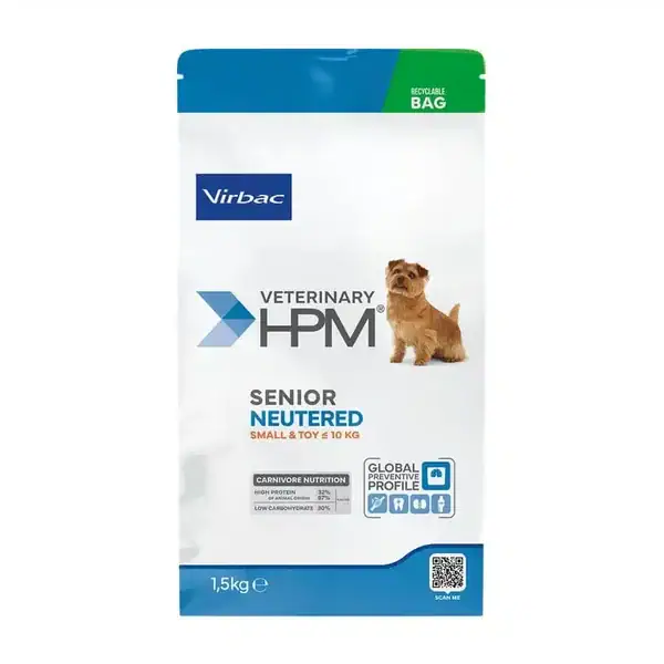 Virbac Veterinary HPM Senior Neutered Small & Toy Dog 1,5 kg