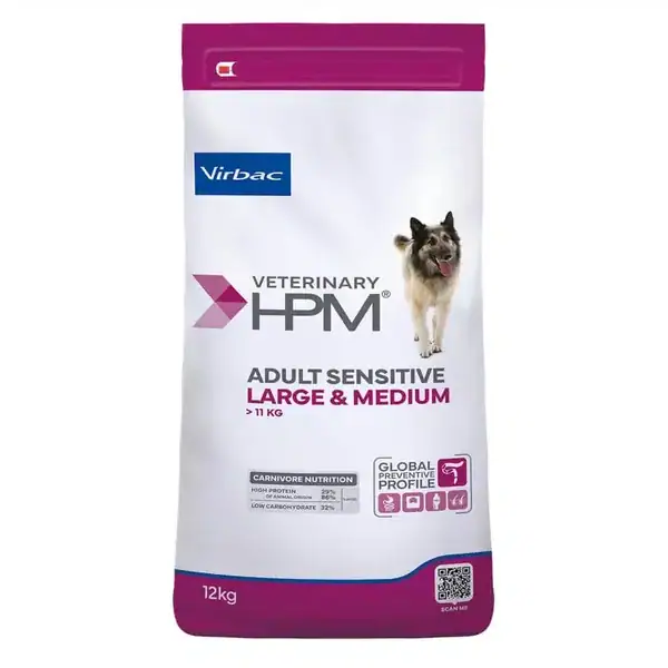 Virbac Veterinary HPM Sensitive Large & Medium Dog 12 kg