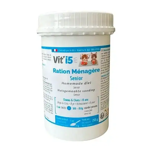 Osalia Vit’I5 Bleu Ration Ménagère Poudre Chien Chat Senior 250 g