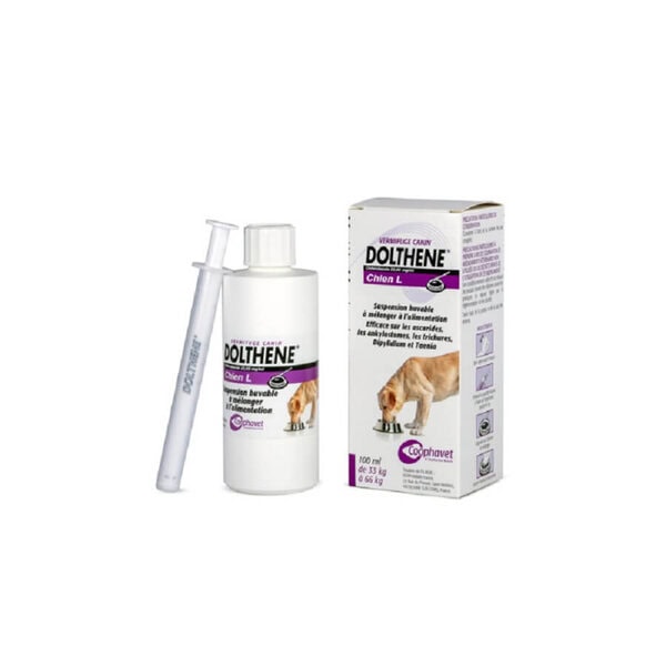 Dolthène chien L 33-66 kg flacon 100 mL vermifuge