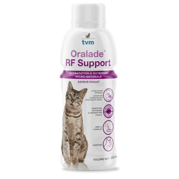Oralade RF Support chat bouteille 330 mL soutien rénal