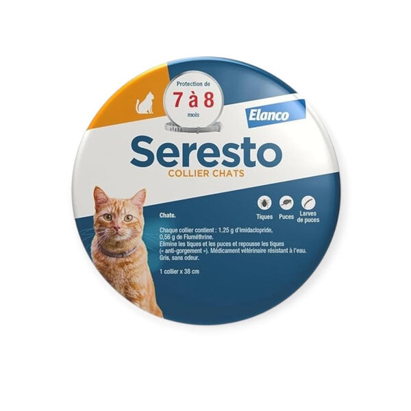 Seresto collier antiparasitaire chat 38 cm Elanco