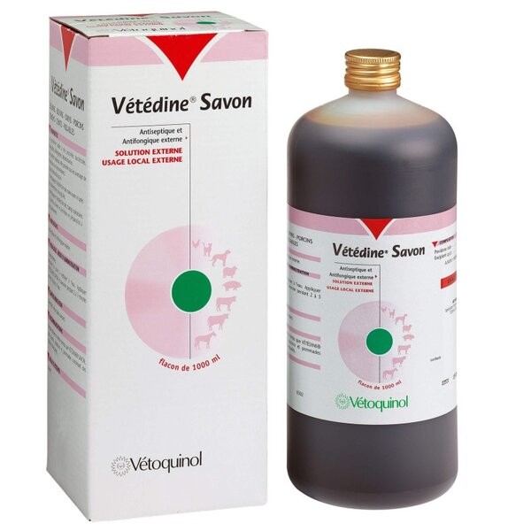 Vétédine Savon 1 L Vetoquinol povidone iodée